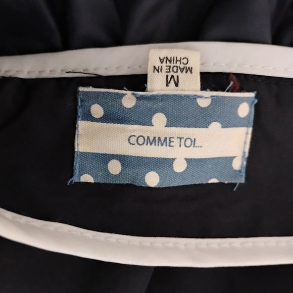 Anthropologie Comme Toi Embroidered Bicycle Skirt Medium - Picture 5 of 13